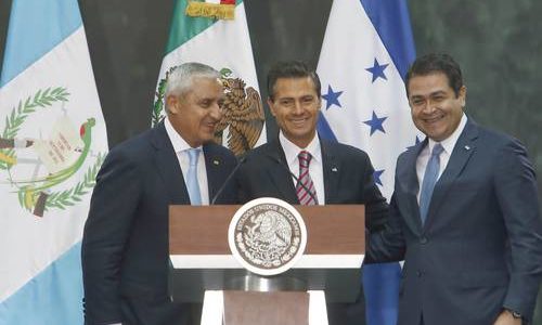 Presidents announce pipeline plans. México, Guatemala y Honduras, por un gasoducto para la región centroamericana. La Jornada, 14 March 2015.