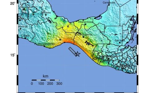 Earth quakes in Chiapas. Click for larger picture